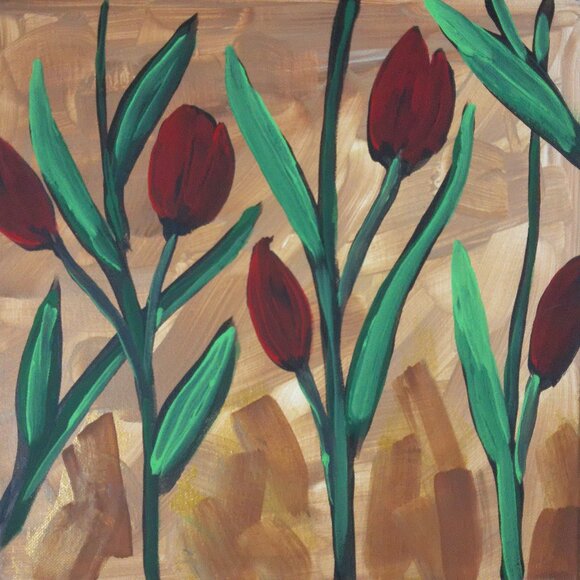 Botanical Original Painting by Artist Rachael Potter